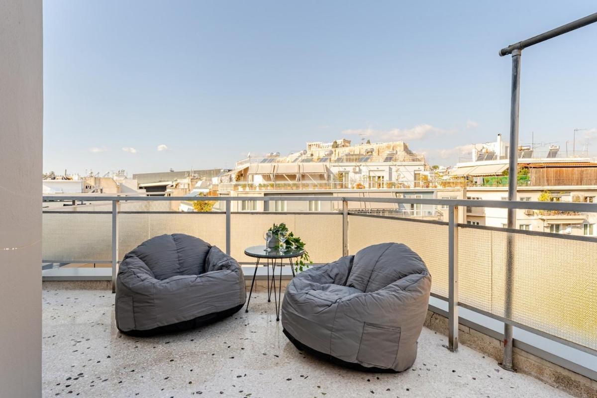 Lovely Apt W/Heated Jacuzzi &Full Acropolis View Atene Esterno foto